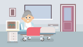 医疗健康老人住院护理养老动图GIF