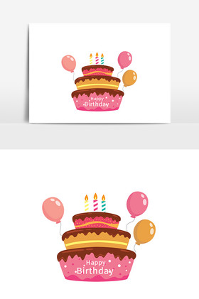 生日快乐蛋糕气球