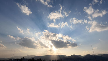 大气天空云彩延时