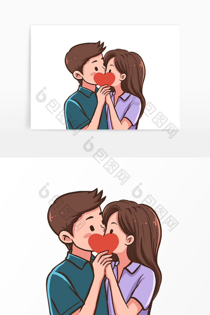 接吻的爱心情侣情人图片图片
