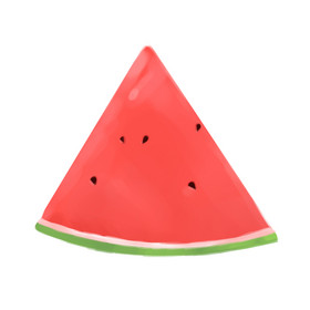 夏季水果三角形西瓜图片