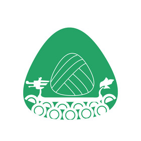 端午节粽子简易logo