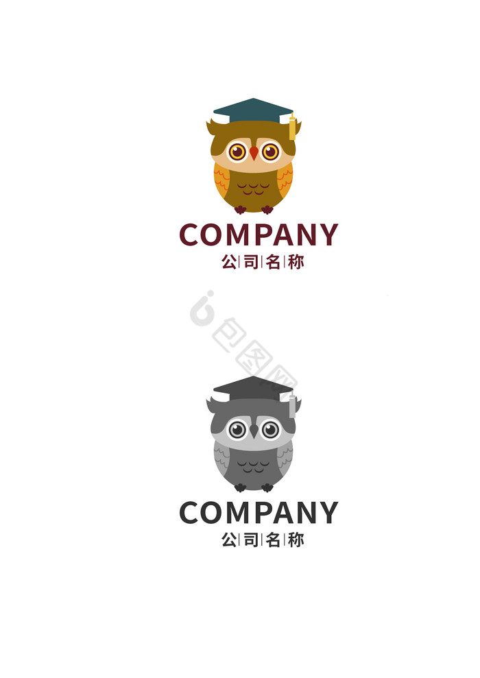 猫头鹰LOGO图片