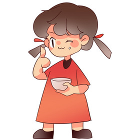 大拇指夸赞女孩图片