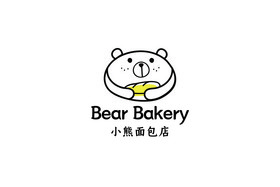 小熊蛋糕面包烘焙标志logo