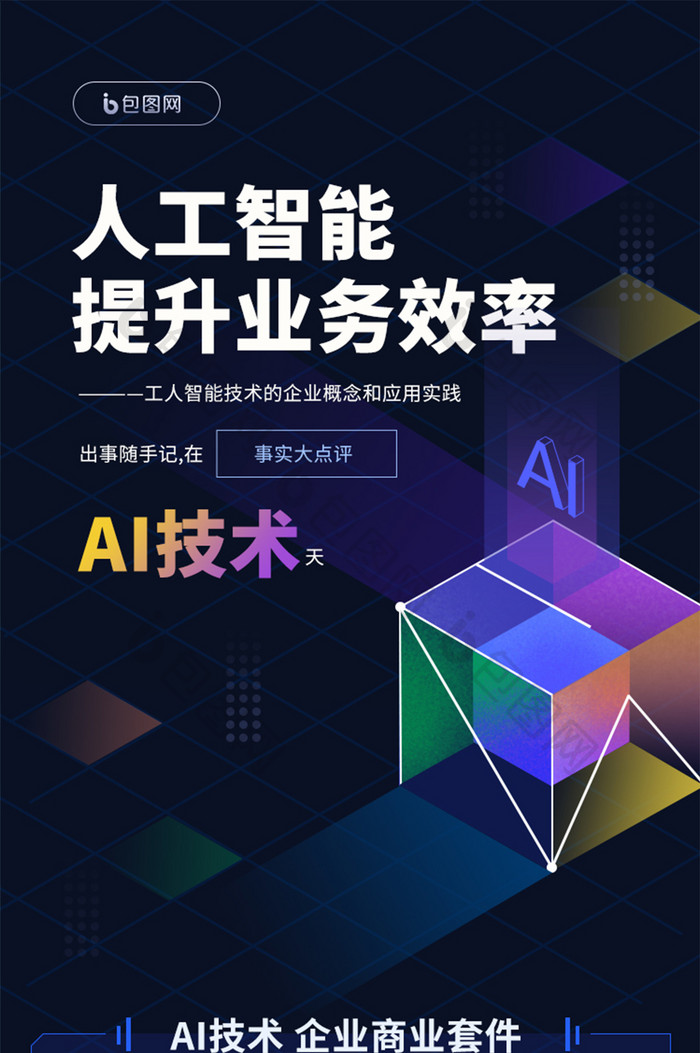 IT互联网+AI科技人工智能区域脸数字图