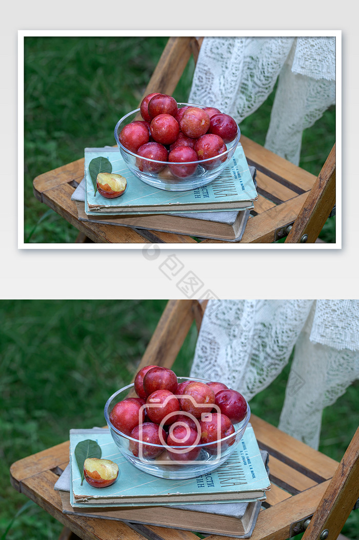 夏季水果红色李子图片图片