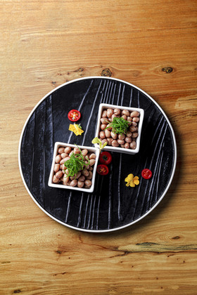 凉拌花生米摆盘系列精致凉菜