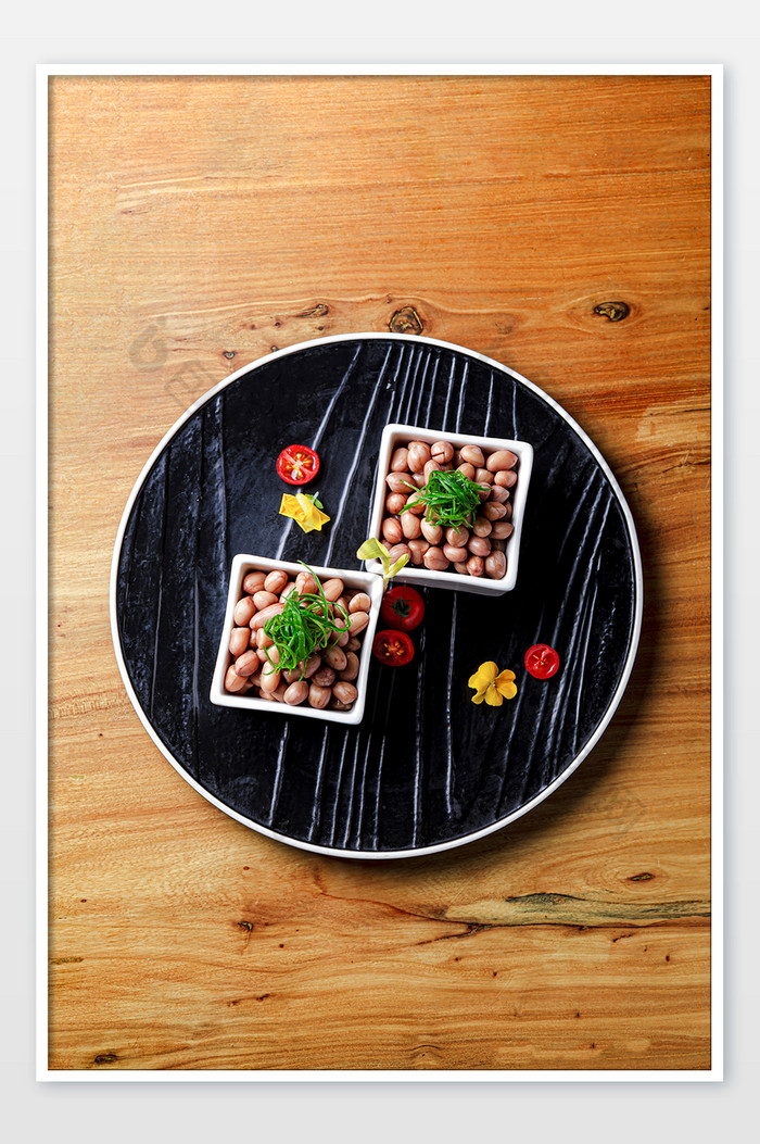 凉拌花生米 美食摆盘系列精致凉菜图片图片
