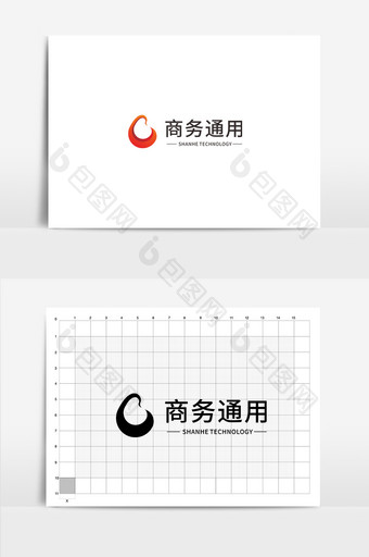 简约大气橙色商务通用型logo样式图片