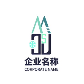 创意字母图案组合logo