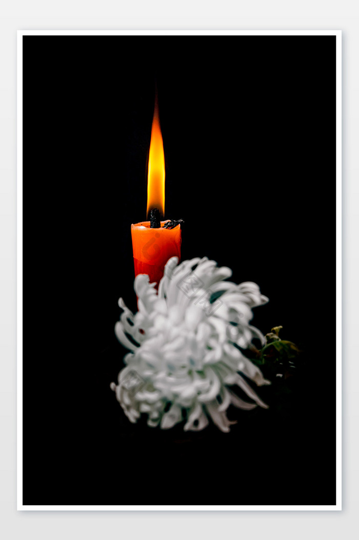 祭祀祈褔周年纪念追思腊烛 烛火思念追忆