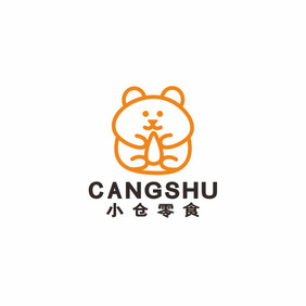 小仓鼠零食店进口食品LOGO标志VI