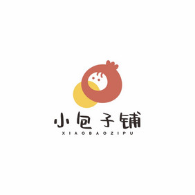 包子铺美食小吃餐饮LOGO标志VI早餐