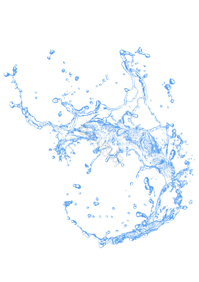 飞扬水花免抠png