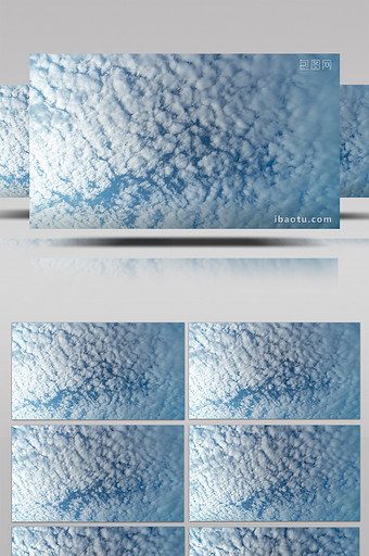 自然唯美壮丽卷积云天空云层流动延时图片