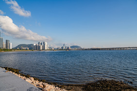 城市建筑海岸海景摄影图