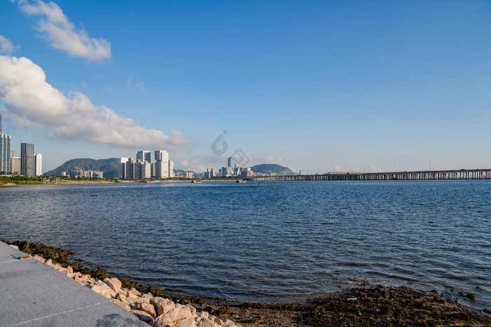 城市建筑海岸海景摄影图图片