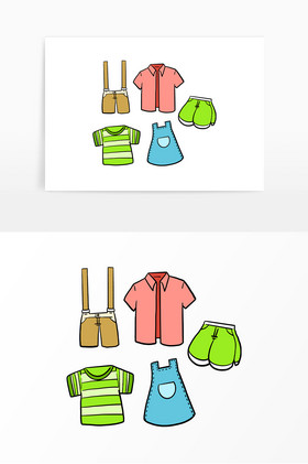 夏天服饰服装套图夏日促销服饰夏季衣服服饰套装服饰商贸夏季女孩衣服