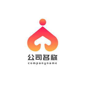 红色A字母社群医疗医药保健行业logo