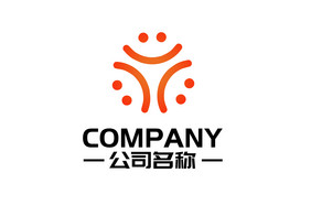 笑脸组合通用logo