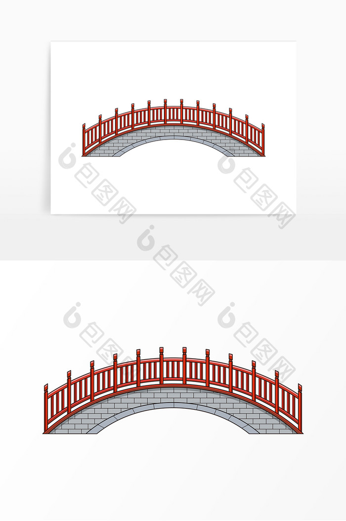 中国风桥梁形象元素