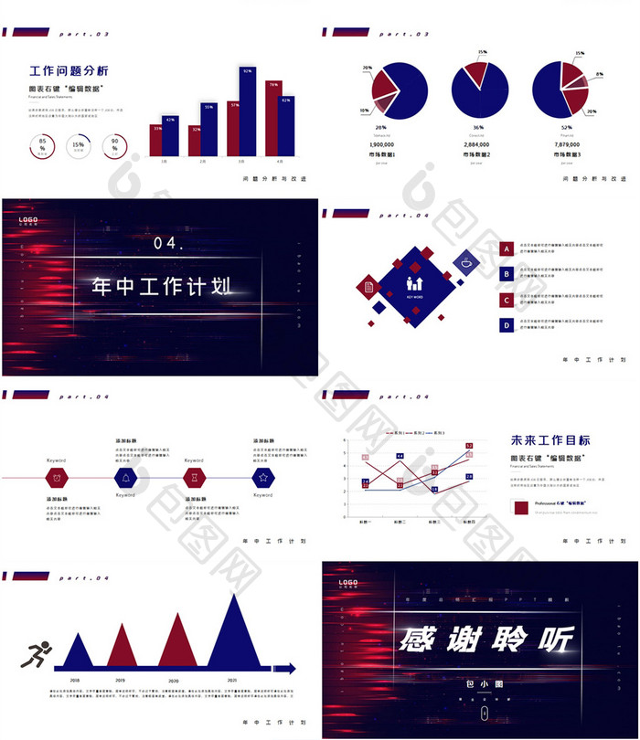 高端科技风商务汇报PPT模板