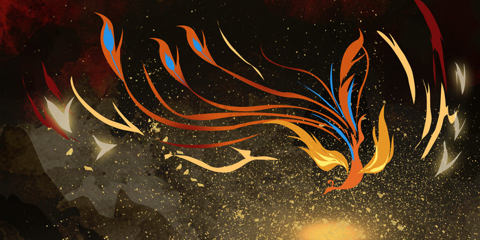 火凤凰飞凤凰凤凰鸟