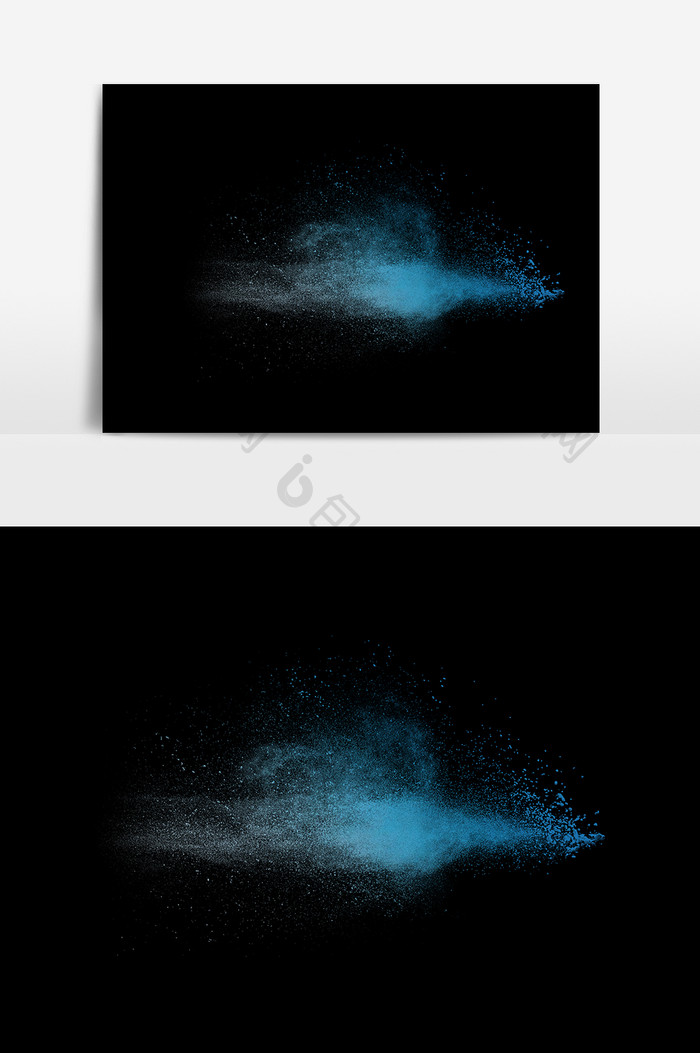 手绘喷溅粉末免抠元素