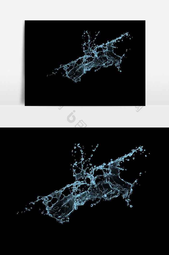 飞溅的液体水花免抠元素