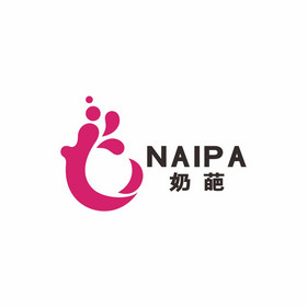 奶葩牛奶厅饮品店奶吧logo标志vi