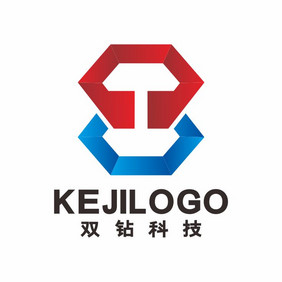 科技钻互联网电商云电子LOGO标志VI