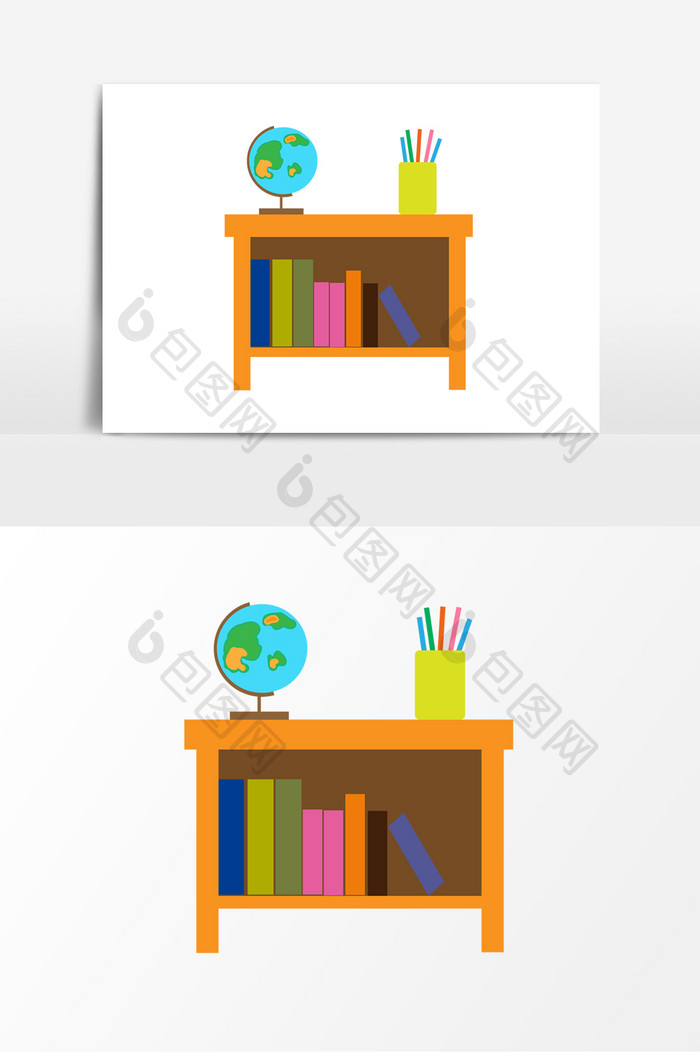 书架插画 手绘书架 书架广告 书架元素