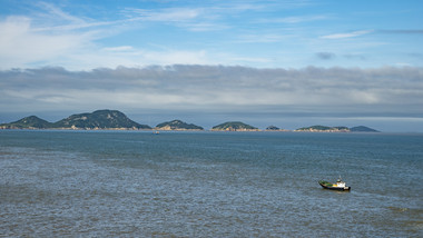 风景海面云层变化延时摄影