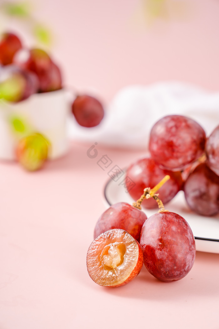 美味新鲜水果葡萄鲜果摄影图图片