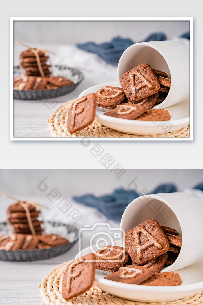 烘培饼干曲奇零食食品摄影图图片图片