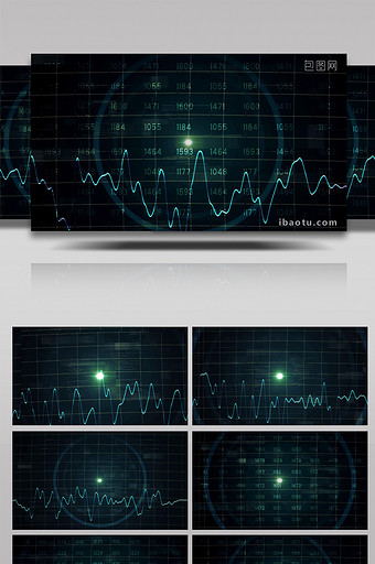 金融数据股票类视频背景AE模板图片