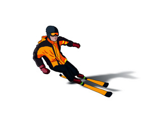 运动体育运动类滑雪男