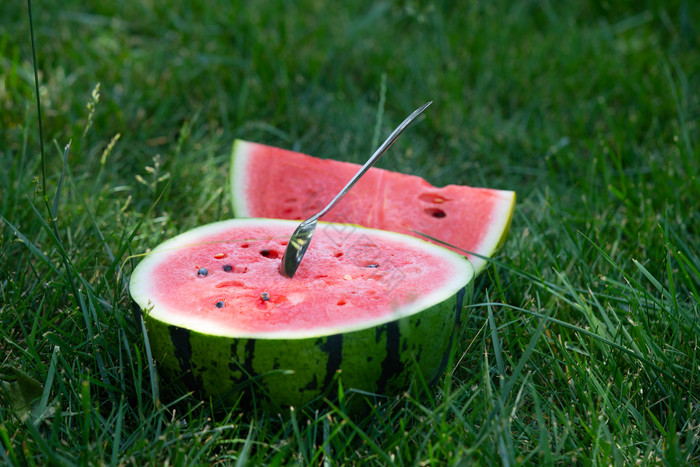 大暑夏季野餐西瓜图片