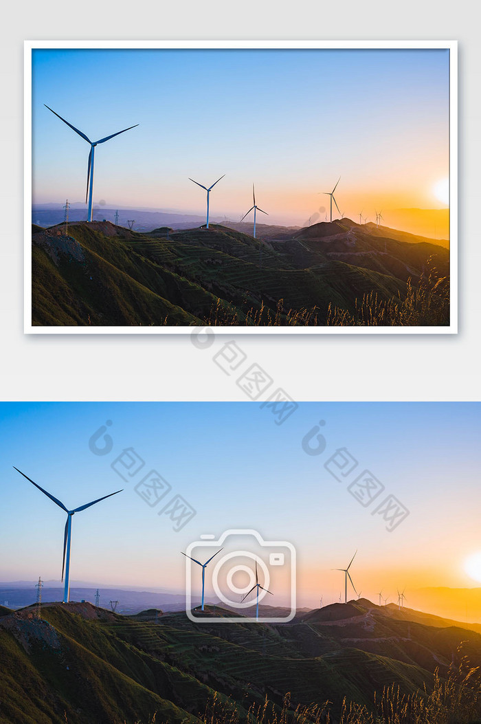 新能源风力发电环保风车图片图片