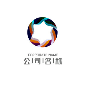 高端大气行业通用型团花LOGO