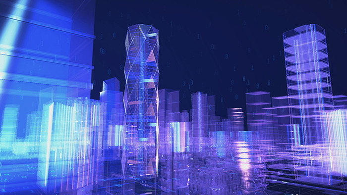 科技数字城市商务风高清背景视频