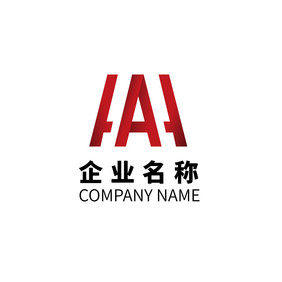 字母A形状纯字母A单字母logo