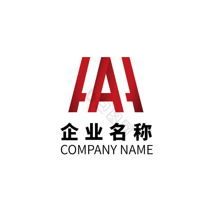 字母A形状纯字母A单字母logo图片