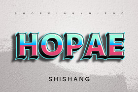 双色分割3d字效