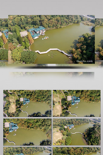 航拍广西西山4A景区桂林西湖图片