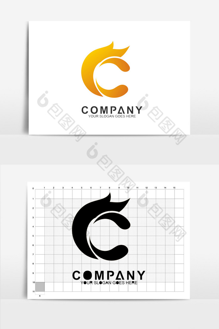 字母logoC标志图片图片