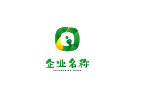 绿色英文字母Q可爱logo