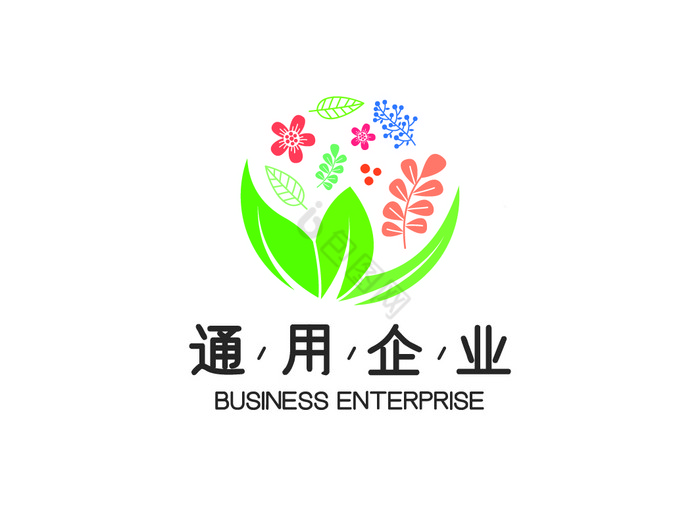 植物图形型企业logo图片