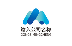 蓝色山水旅游景区农林绿植养殖业LOGO